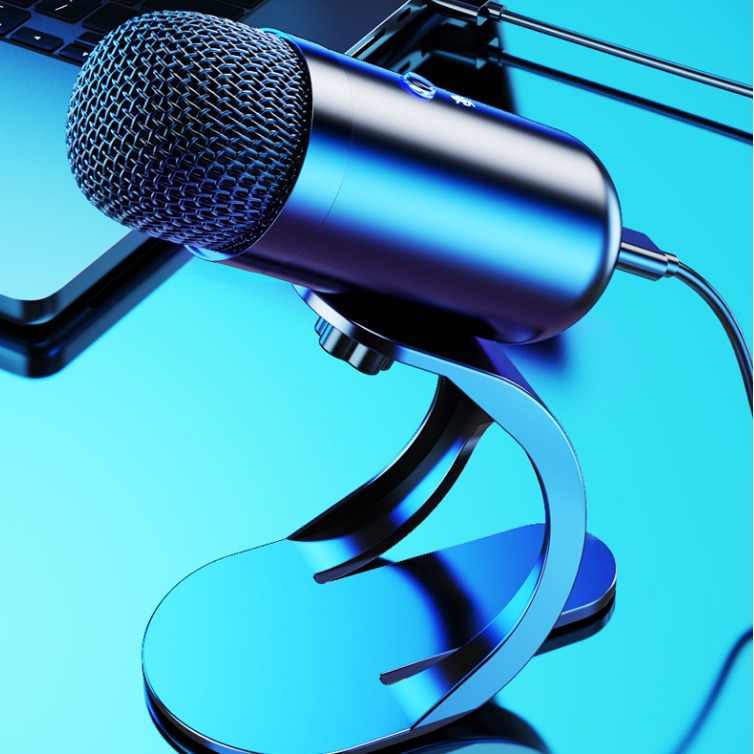 ファッション部族k歌生中継マイクデスクトップパソコンusb有線マイクゲーム会議録音麦騒音低減