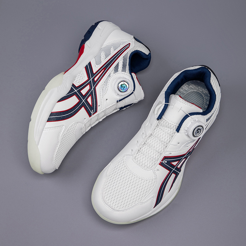 Nuevos botones giratorios transfronterizos zapatos de bádminton de tenis de mesa al aire libre zapatos de tenis de mesa ligeros y transpirables