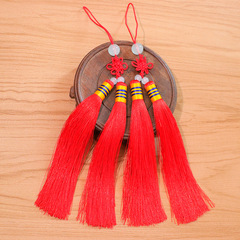 Direct Manufacturer Sales Small Chinese Knot Fan Pendant Tassel Double Tassel Fringe Flute Musical Instrument Fringe Tassel Ancient Costume Accessories