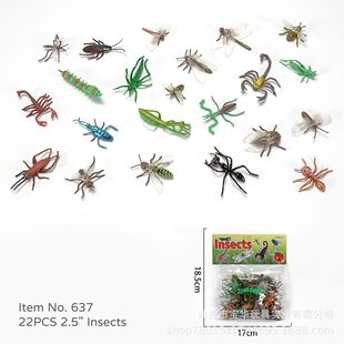 Factory Direct Supply of Early Education Cognitive Nature Artificial Insect World Static Scene Model Toys Exclusively for Cross-Border Supply