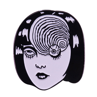 Ito Runji Whirlpool Brooch Japanese Horror Comic Fans Art Collection