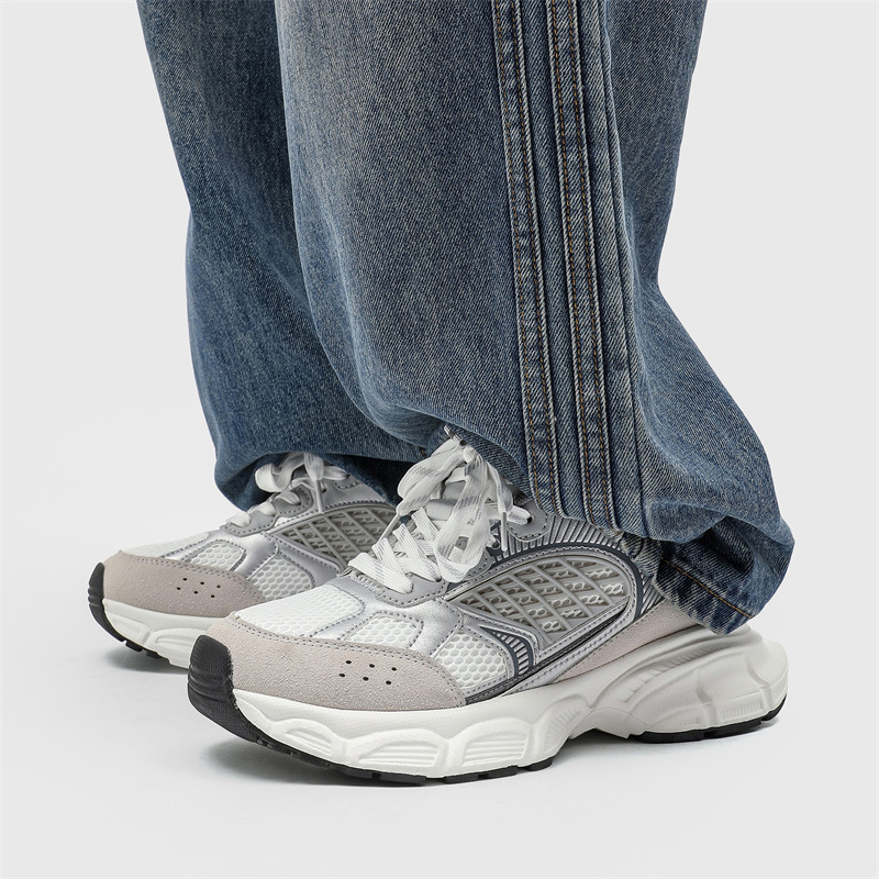 Xiaocan Retro Estilo de Hong Kong Zapatos de papá para hombres Tendencia Zapatos deportivos de pareja para jóvenes Zapatos casuales bajos de cuatro estaciones