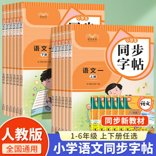 Primary School Students' Chinese Synchronized Copybook for Grades 1, 2, 3, 4, 5 and 6, People's Education Edition, Chinese Character Practice Book