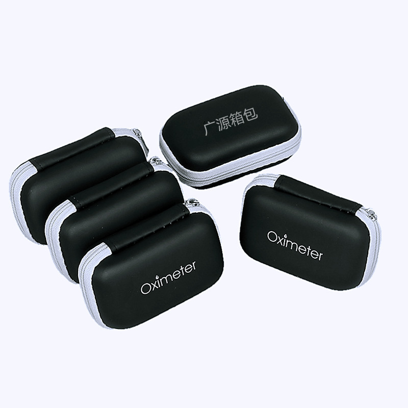 Oximeter Storage Bag, Finger-Press Zipper Packaging Box, Neutral Eva Portable Anti-Drop Bag, Protective Case for Digital Devices