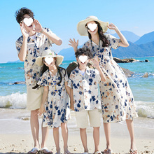 三亚沙滩度假亲子装夏装母女连衣裙洋气2025新款潮