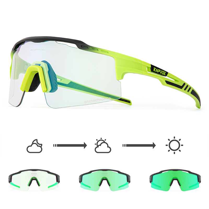 Gafas de Ciclismo Fotocromáticas de TR90, Fotocromático, A prueba de viento, para Ciclismo