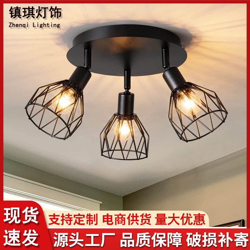 Surface-Mounted Led Ceiling Light, Double-Headed, Multi-Headed Ceiling Spotlight, Corridor Aisle Downlight, Living Room, Bedroom, Dining Room, Super Bright