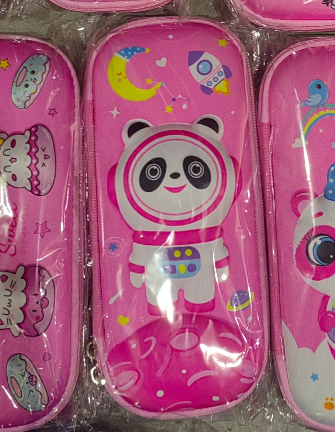 Comercio exterior al por mayor caja de papelería 3DEVA superficie de tela tridimensional caja de lápiz niña patrón de dibujos animados niño estudiante de escuela primaria caja de lápices