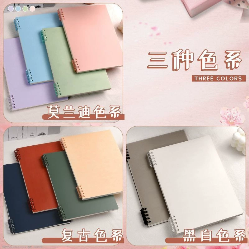 Loose-leaf Notebook Morandi B5, Thick Detachable Pages, Hand-friendly — A5/B5/A4, Pastel Covers