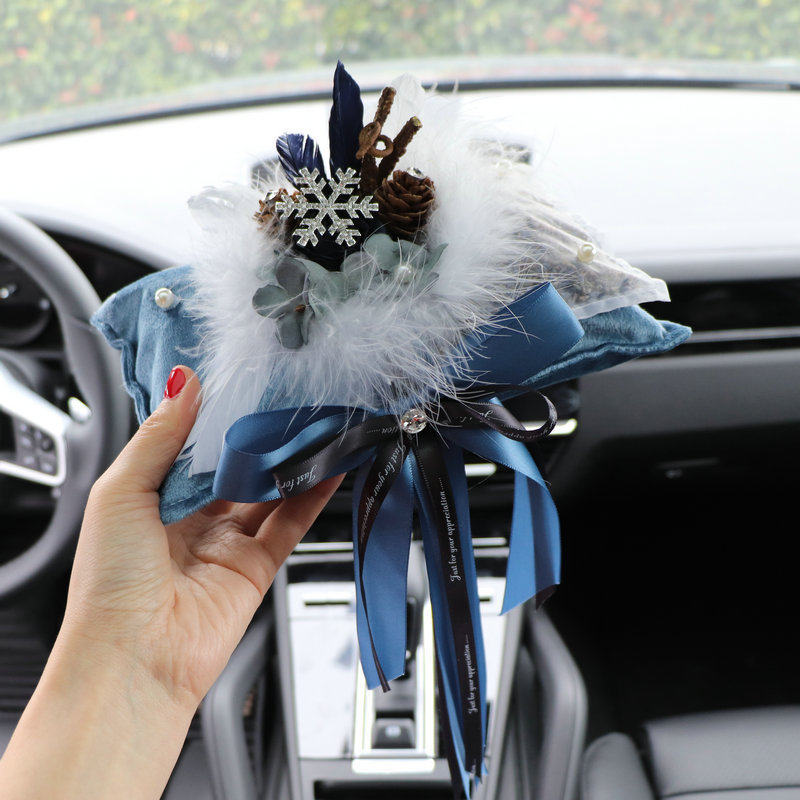 Mi Tian Kapok Bamboo Charcoal Car Air Freshener Bag (Aktiv kömürlü qoxu uducular) - blue
