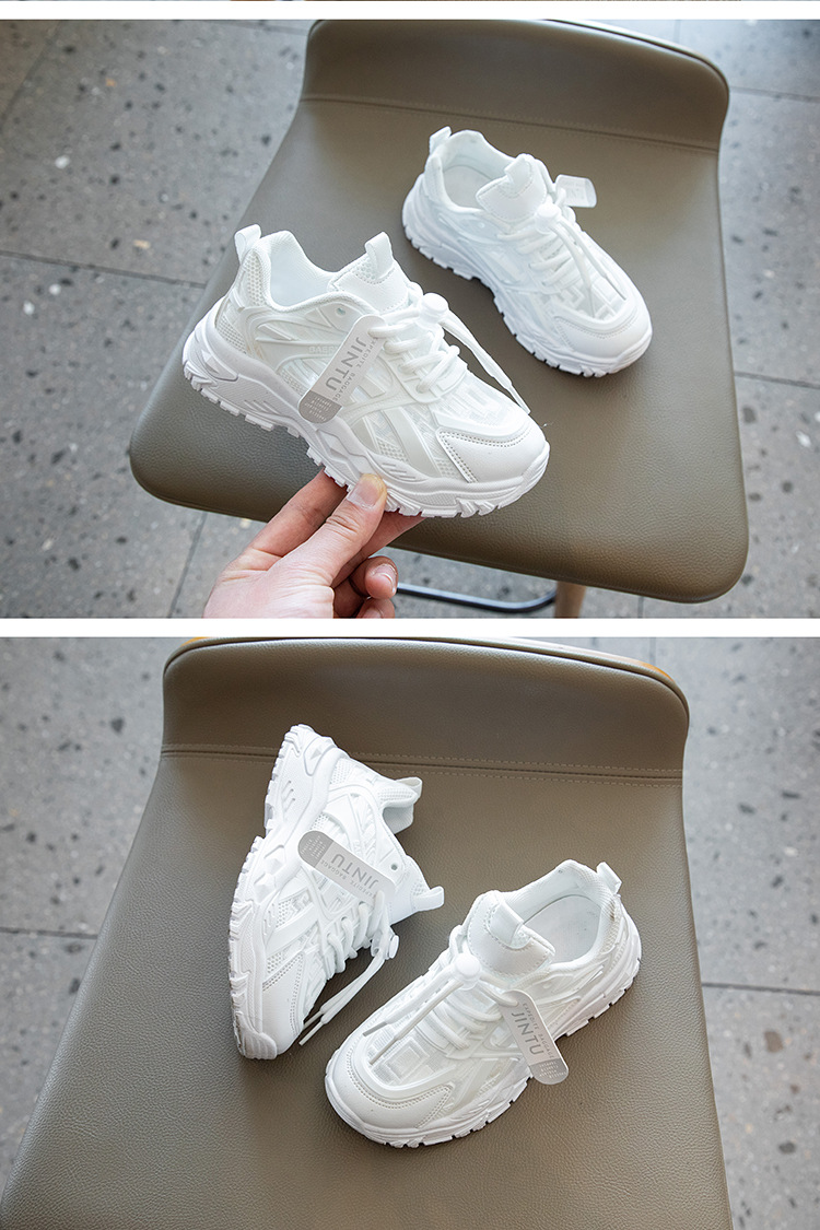 Comfortable Breathable Kids Dad Shoes Lightweight Casual Sneakers_voghion.com