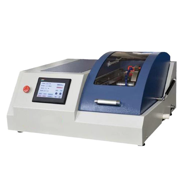 От двери до двери JMQ-60Z автоматический прецизионный станок для резки без деформации без регулирования скорости металлографический станок для резки образцов