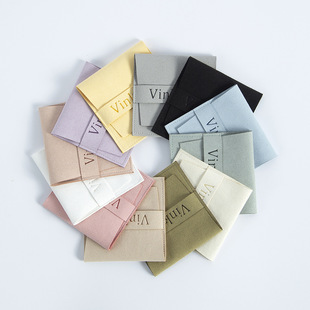Factory Direct Supply Suede Microfiber Cloth Bag Drawstring Flap Pocket Pants Velvet Bag Flip Hanging Jewelry Bag Card Bag Storage Bag
