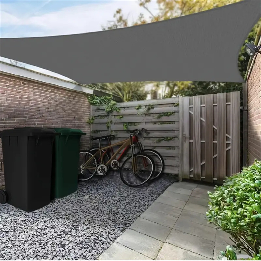 Xiyin Temu Cross-Border Outdoor Canopy in Stock, Rectangular Sunshade Sail, 420D Oxford Cloth Sunshade Sail, Triangular Shape