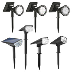 Solar-powered dual-use spotlight outdoor waterproof tree lamp ultra-bright landscape courtyard lawn lamp garden decoration lighting lamp