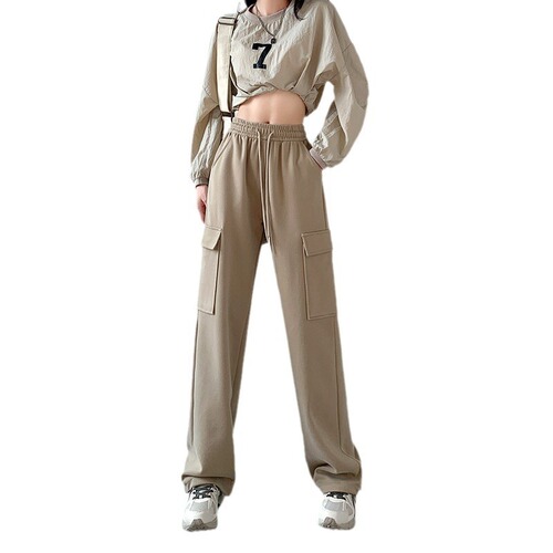 Women's Work Pants - Leisure and Sports Pants, New 2025 Fall Collection, High-Waisted, Slimming, Ankle-Fitting, Straight and Wide Leg Pants