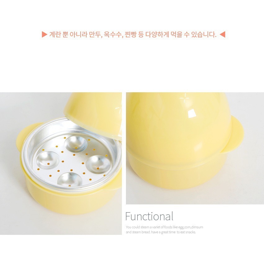 Fabricante horno microondas vaporizador de huevos en forma de huevo gallo hervido buffet desayuno rápido cuatro huevos vaporizador de huevos