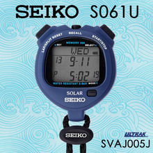 SEIKO精工秒表定尔志原装正品S061 300跑道3排太阳能SVAJ005J