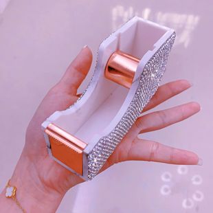 High-grade business stationery gifts wholesale diamond small tape cutter desktop cross-border foreign trade factory direct sales
