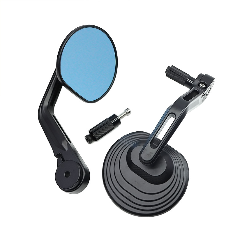 Cross-Border Motorcycle Rearview Mirror Modification Round Mirror Aluminum Handlebar Mirror Reversing Mirror Accessories Reflector Electric Vehicle Rearview Mirror