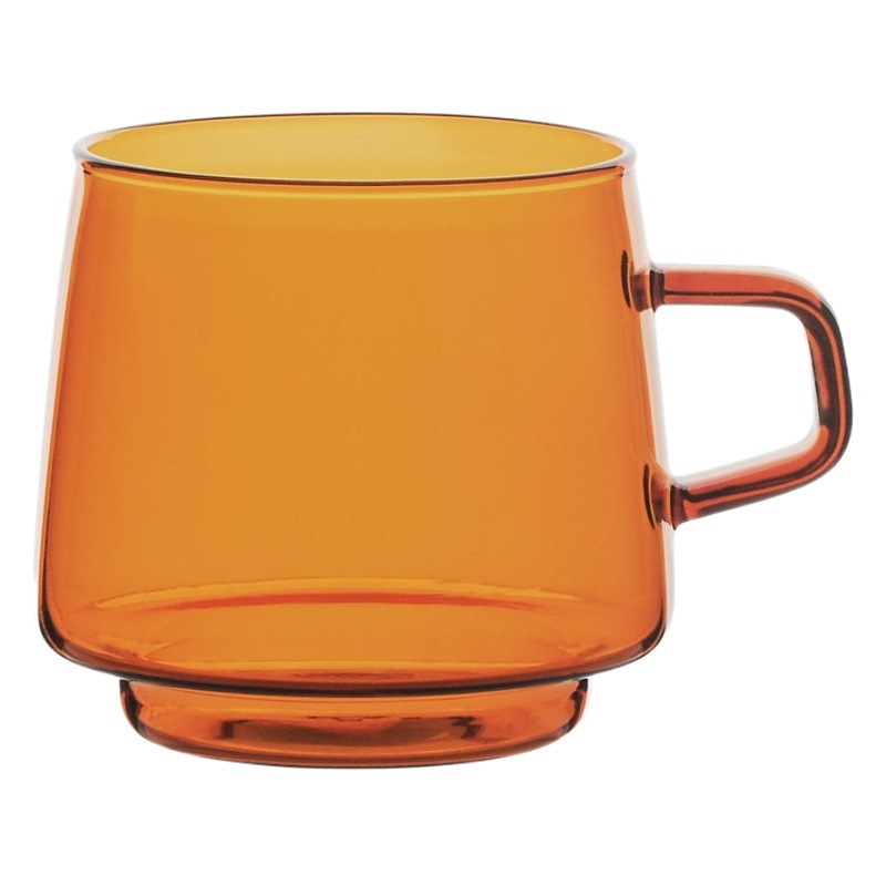 Taza de vidrio resistente al calor taza de café con platillo apta para microondas y fuego abierto