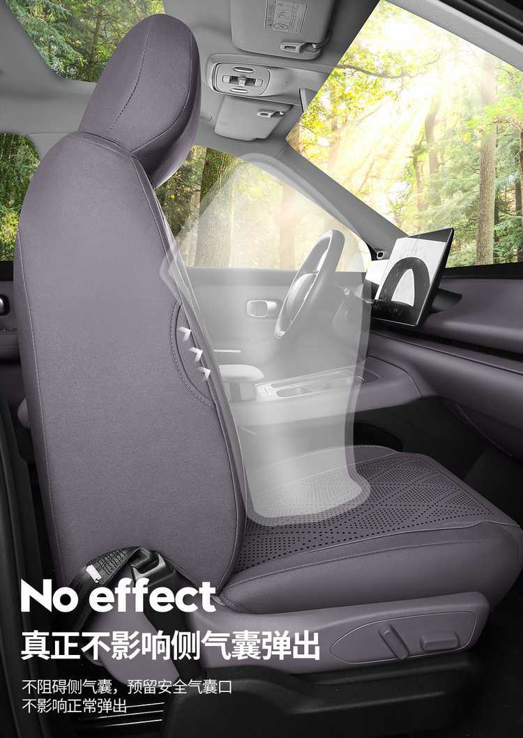 27-piece set of seat covers for the Leapmotor C16, featuring a full-coverage design, suitable for all seasons, with perforated suede fabric, and designed specifically for car seats