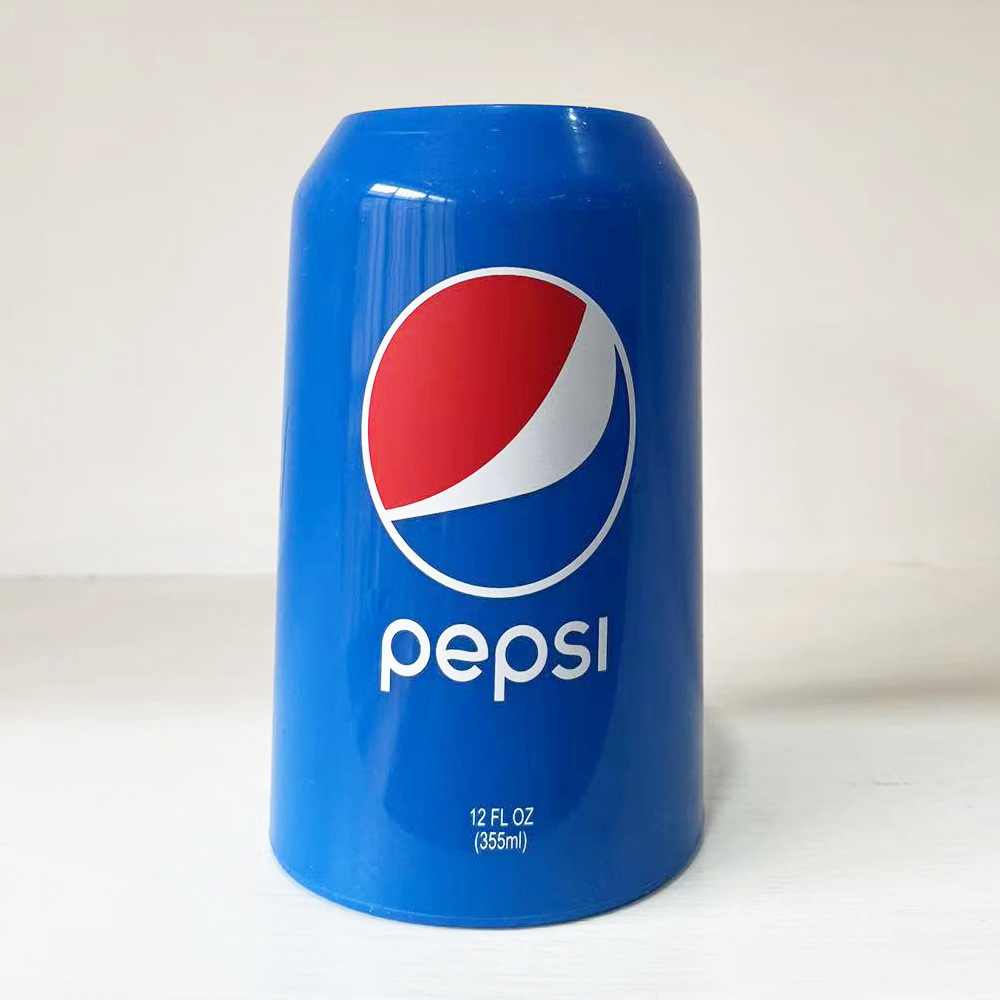 파란색 355ml 펩시* 캔 고무 슬리브