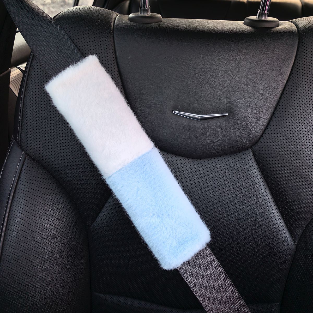 New Imitation Rabbit Fur Seat Belt Shoulder Pads, Imitation Wool Car Accessories, Winter Plush Seat Belt Covers, Car Interior