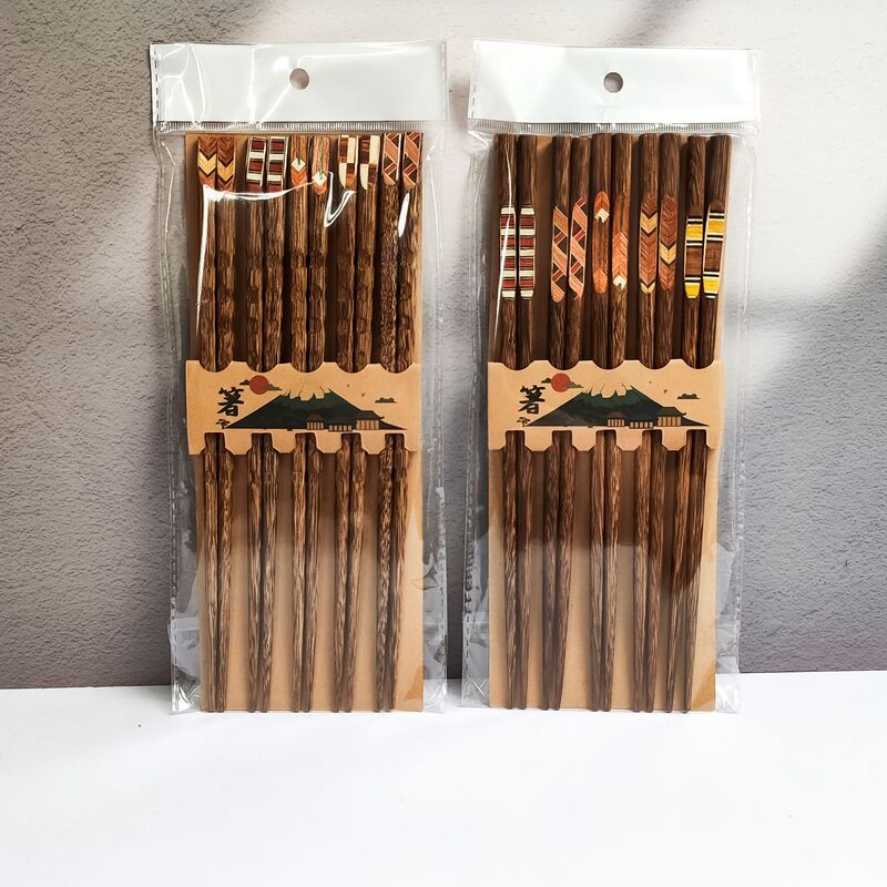 Chicken wing wood nail chopsticks tableware retro home Japanese Nordic style high color value solid wood chopsticks factory wholesale