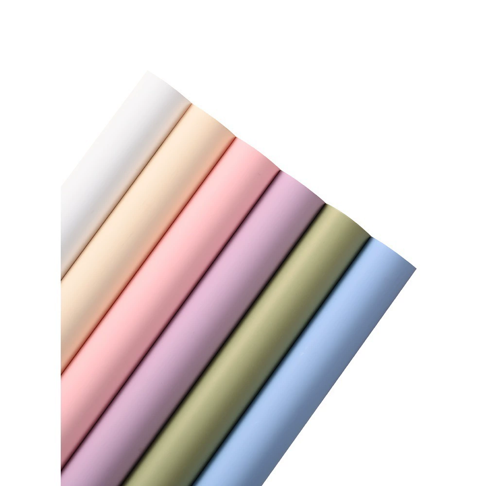 Метеоритный дождь сети красный модный бумажный цветочный упаковочный лист утолщенный водонепроницаемый допамин сплошной цвет букет упаковочный материал для прямых продаж