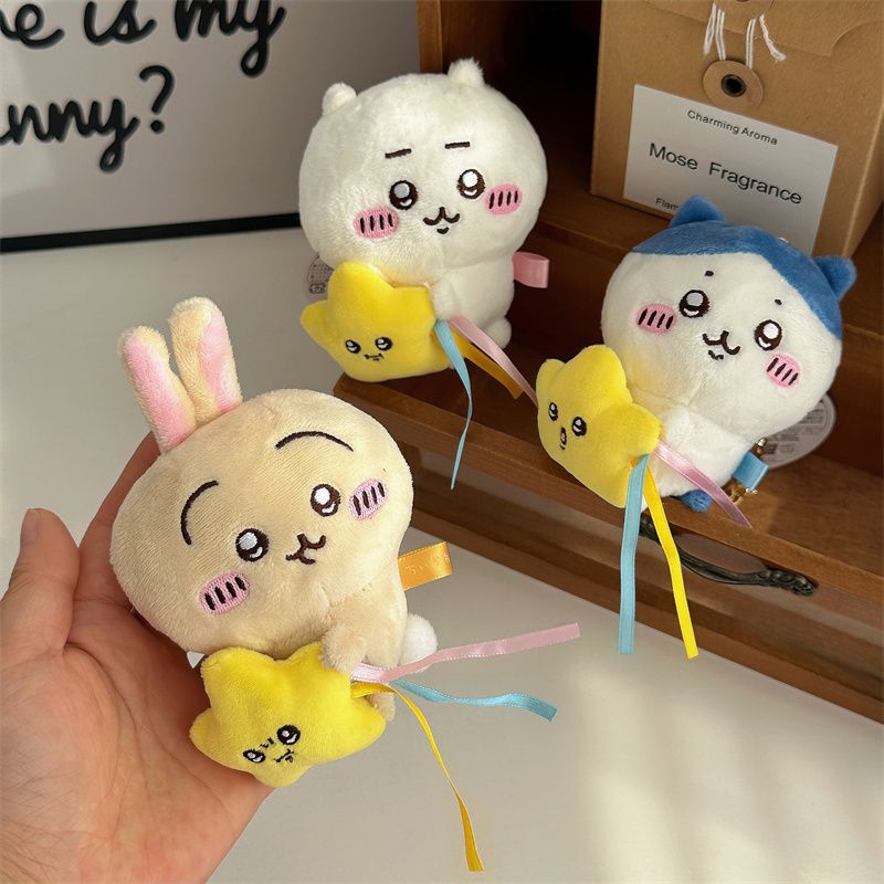 日本のちいかわ（ちいかわ）自虐系熊栗子ウサギちゃんぬいぐるみおもちゃ、ぬいぐるみペンダントギフト、漫画|undefined