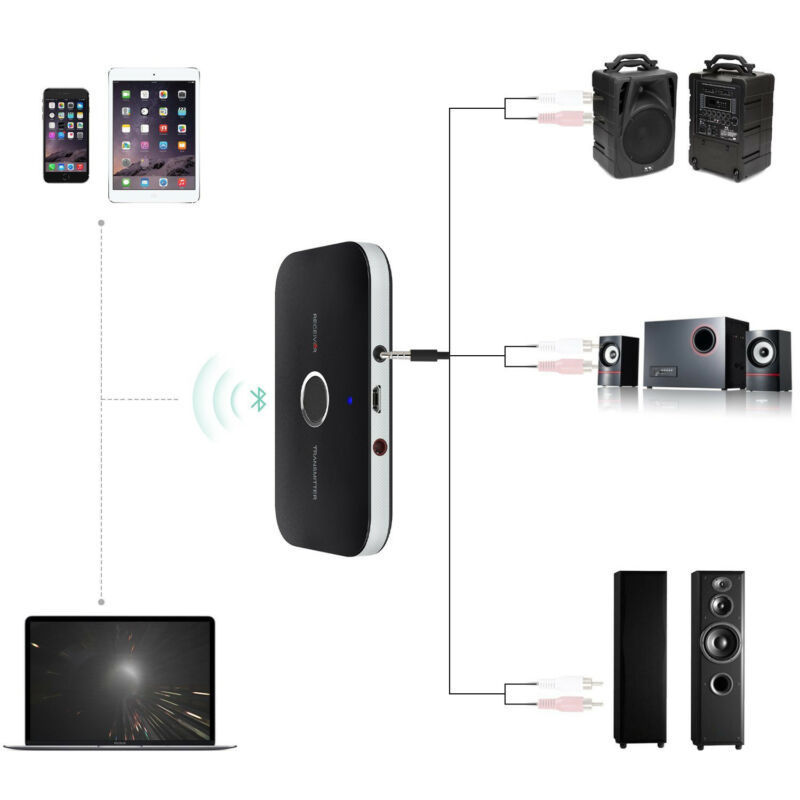 Transfronterizo B6 Bluetooth adaptador 5,0 Bluetooth transmisor receptor dos-en-uno de audio inalámbrico de música estéreo