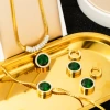 Round green diamond combination diagram