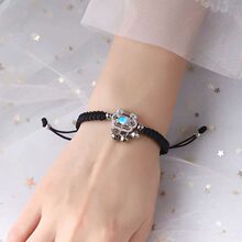 平安长命锁编织手绳手链女小众设计同心锁情侣本命年七夕女友礼物