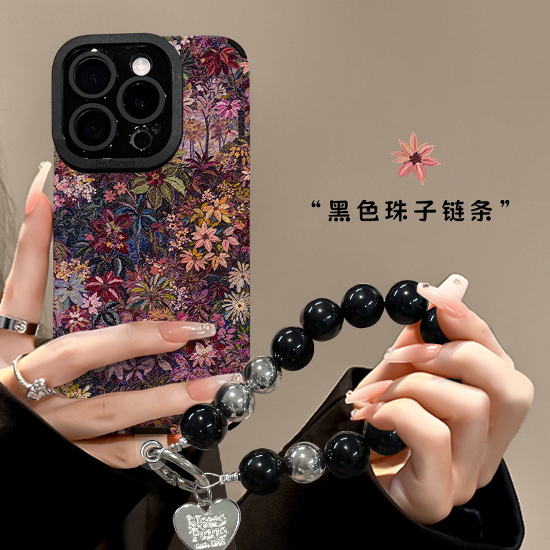 Baicao Bracelet Suitable for Apple 17Air Mobile Phone Case Iphone15Promax Silicone Goatskin 16 Retro 14/13