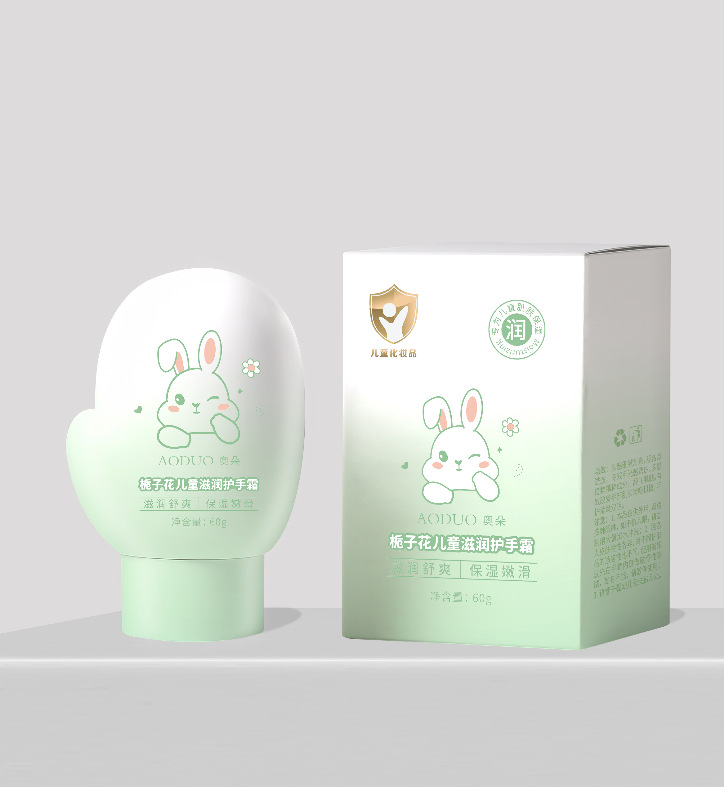 Aodo Gardenia Flower Kids Hand Cream Hidratación, Humidificación, Luz, No Adhesivo, Protección de la Piel, Hand Cream
