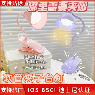 Chaihua LED Eye Protection Clip Table Lamp College Students' Desk Learning Reading Lamp Clip-type Bedside Nightlight Cross-border