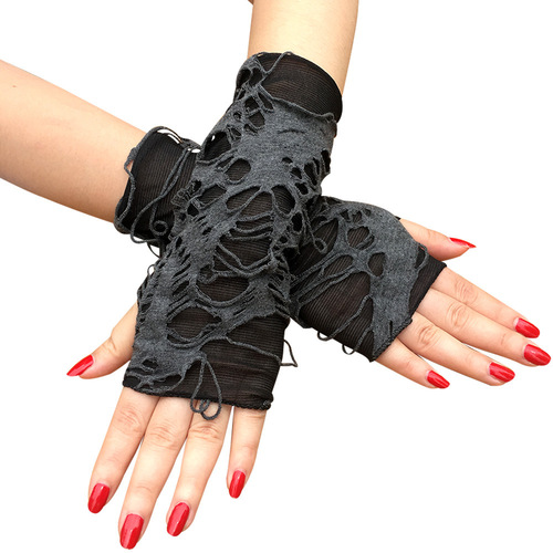 Halloween gloves, beggar black hole gloves, punk dark gloves cosplay clothes accessories gloves