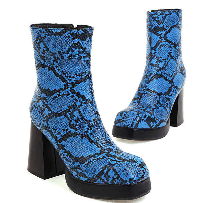40-48 plus size women's shoes European and American Foreign trade high heels 23 Winter new women's boots round toe chunky heel short boots women's boots 40-48 plus size women's shoes European and American Foreign trade high heels 23 Winter new women's boots round toe chunky heel short boots women's boots