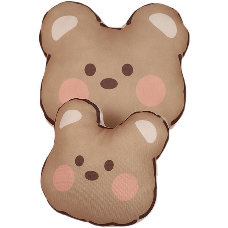 목 베개 귀여운 곰 탄성 허리 쿠션 사계절 패션 여성 자동차 인테리어 머리 받침 여름 자동차
