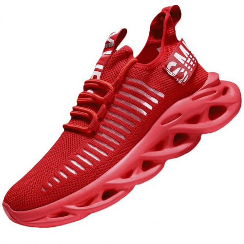 Spring and Autumn Men's Shoes, Thick-Soled Height-Increasing Sneakers, Mesh-Fabric Summer Thin Style Clunky Fashion Shoes for Men, Green, Large Size, Wholesale