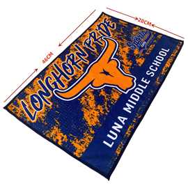 超细纤维28x46cm专业工厂定制热转移印花集会应援赛事毛巾