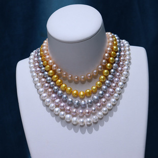 Manufacturer Wholesale Live Supply Freshwater Pearl Necklace Classic Mother Chain Goddess Day Mother's Day Gift