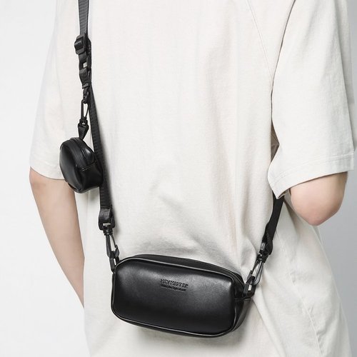 Small shoulder bag for men  new Harajuku style ins light casual small square bag street simple shoulder mobile phone bag