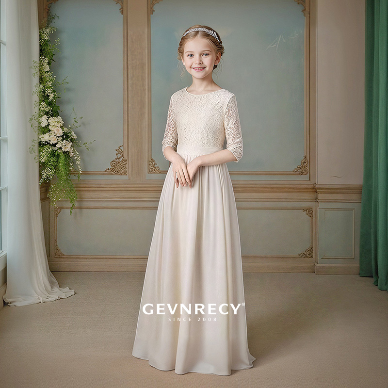 GEVNRECY Mädchen Spitzenkleid Luxus Niche Geburtstag Prinzessin Kostüm für Mädchen Klavierauftritt Kleinkind Kinderkleidung (3-7 Jahre)_voghion.com