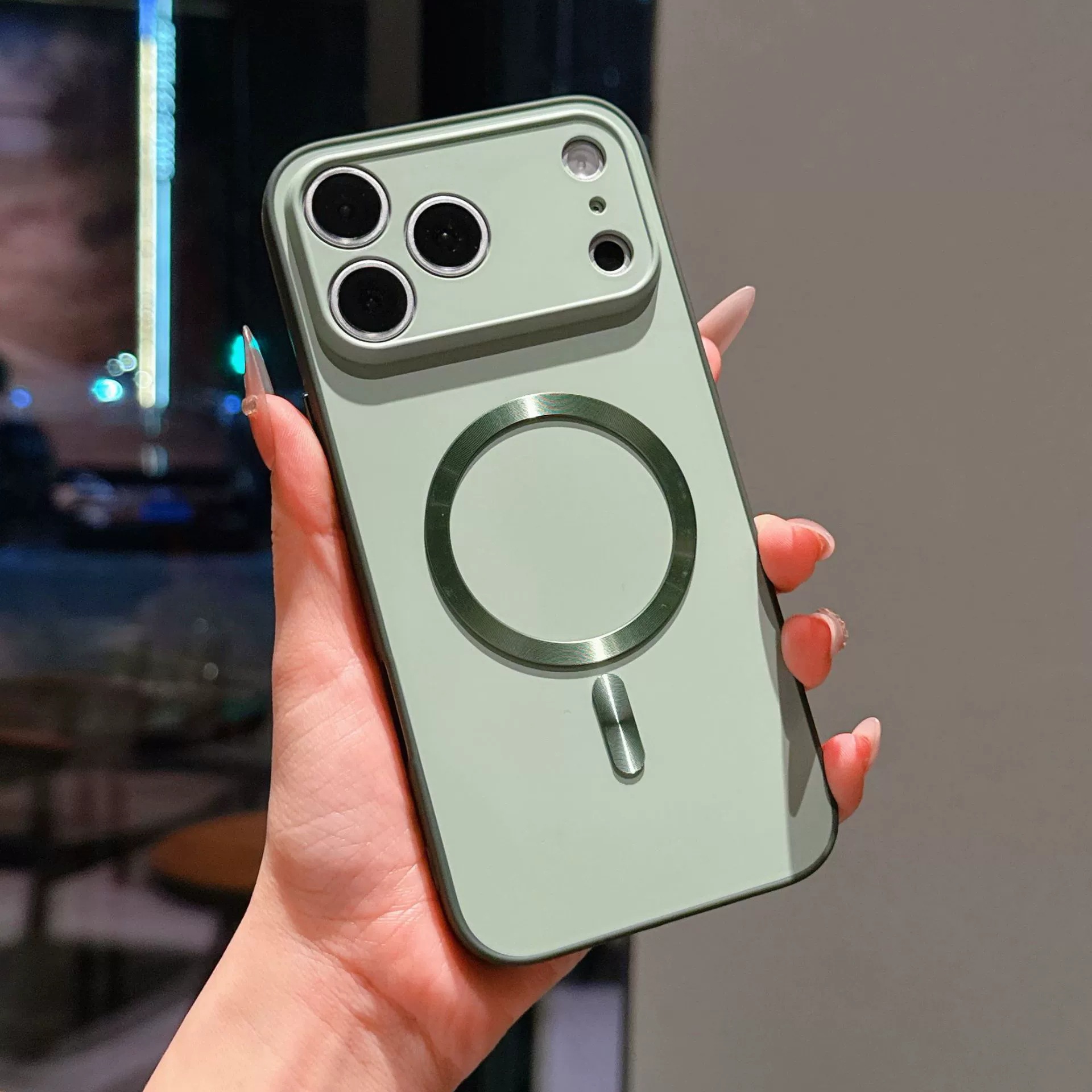 Colorful-green [with magnetic ring]