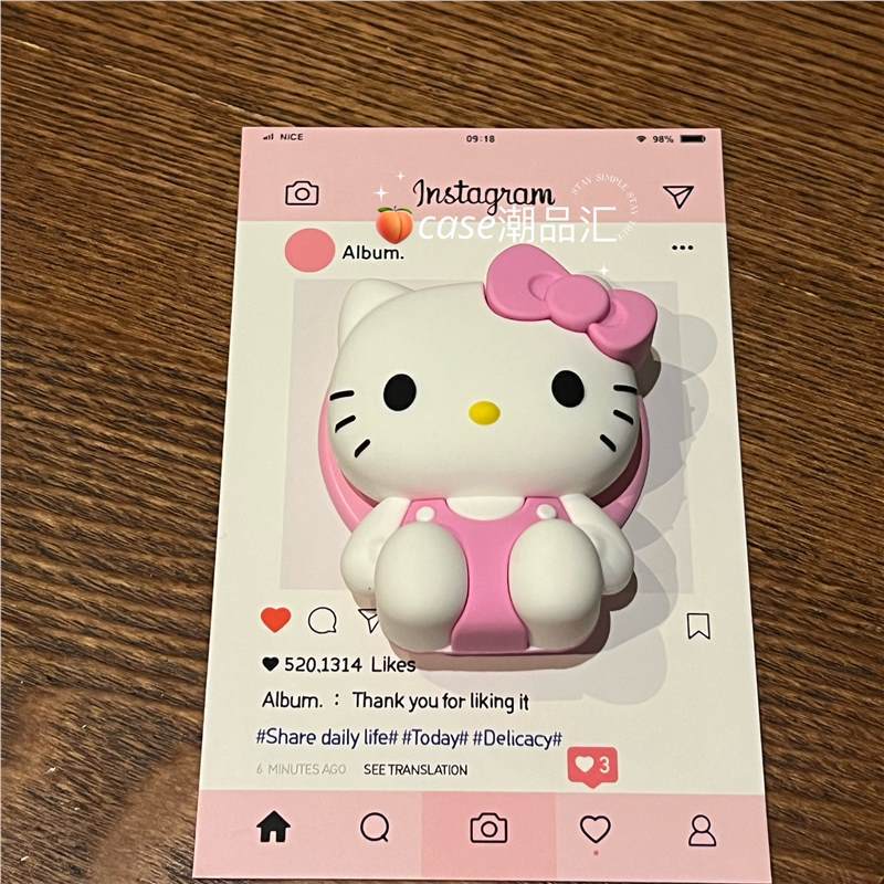 【バブルソーユニバーサル】ハローキティ マグネットスタンド KTキャット 格納式エアバッグ ペーストスタンド 取り外し可能|undefined