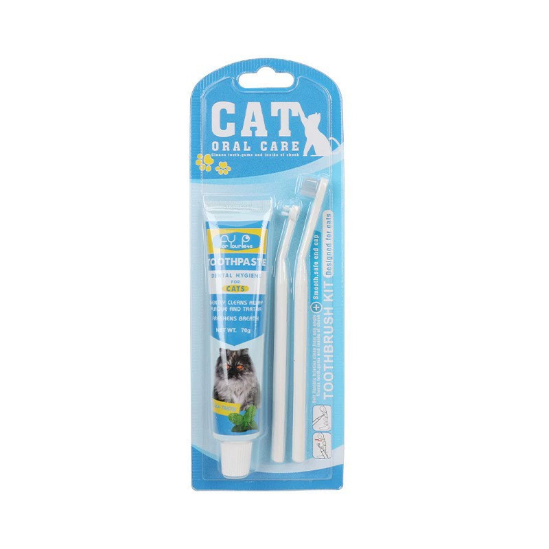Fuente fabricante pasta de dientes para mascotas cepillo de dientes perros gatos dientes limpiadores perros gatitos dedo cubierta de cepillo de dientes desechable