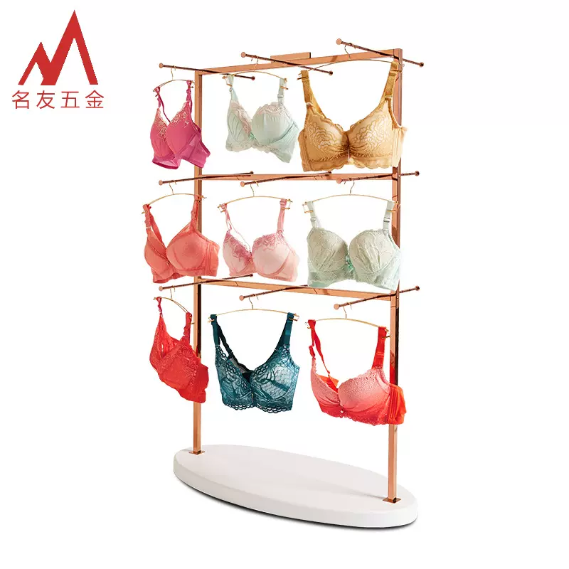批发服装店挂睡衣文胸内衣展示架落地式中岛货架内衣架中岛架