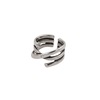 Retro one size line ring with pigtail, simple and elegant design, Korean style, silver 925 sample, European style, on index finger